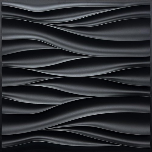 Black wall panels - black,